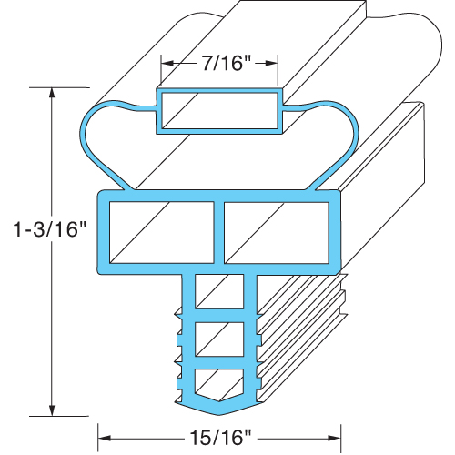 Randell IN GSK0113 Replacement Door Gasket — 25404